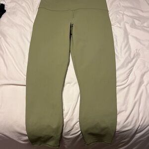 Fabletics Powerhold Olive Green High-Rise Leggings